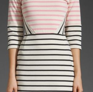 Markus Lupfer Stripe Panel Mini Dress, Size XS